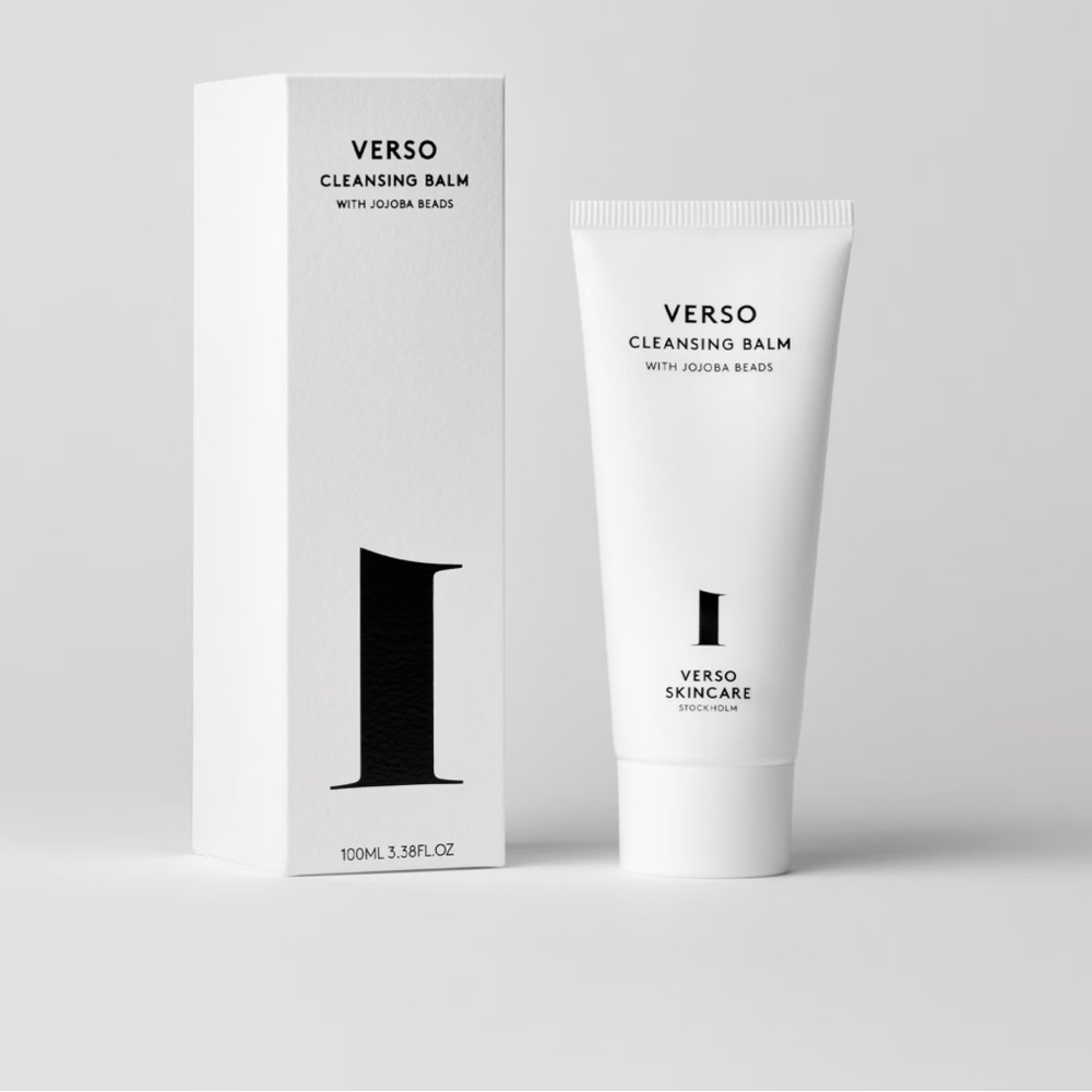 VERSO Cleansing Balm great for very dry and sensitive skin, visibly calming